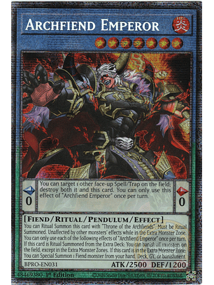 Archfiend Emperor - BPRO-EN031 - Starlight Rare 