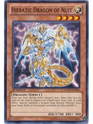 Hieratic Dragon of Nuit - GAOV-EN018 - Common