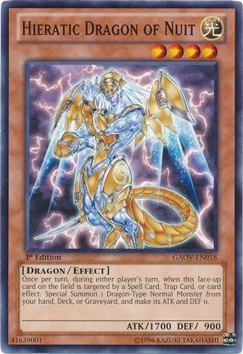Hieratic Dragon of Nuit - GAOV-EN018 - Common