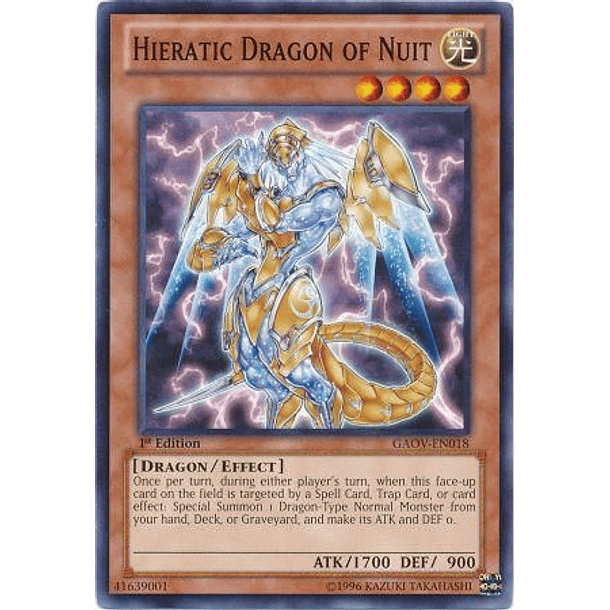 Hieratic Dragon of Nuit - GAOV-EN018 - Common
