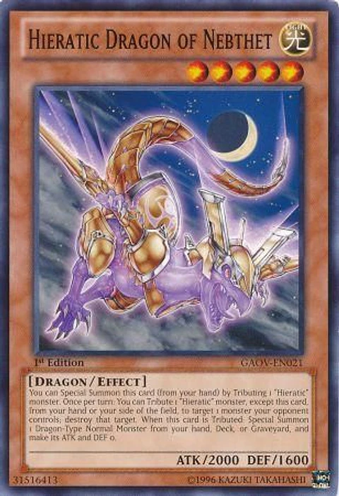Hieratic Dragon of Nebthet - GAOV-EN021 - Common
