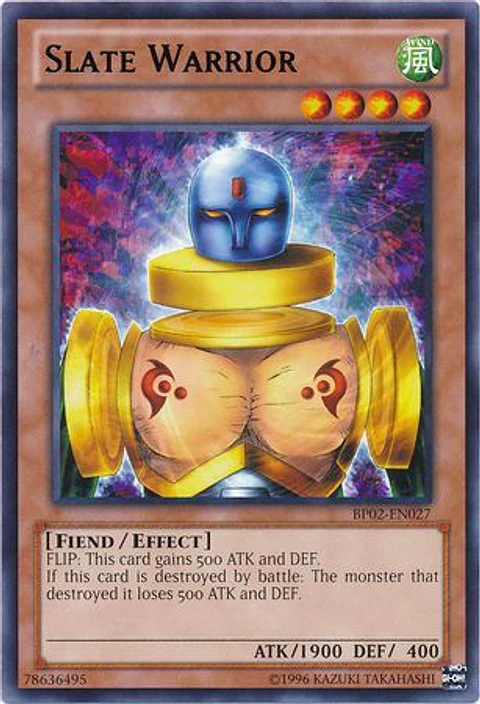 Slate Warrior - BP02-EN027 - Rare