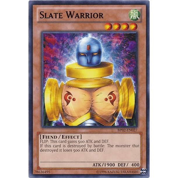 Slate Warrior - BP02-EN027 - Rare