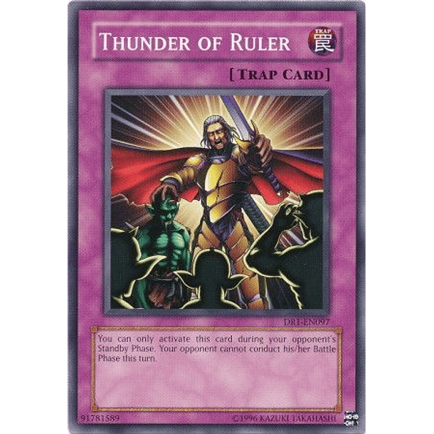 Thunder of Ruler - DR1-EN097 - Common