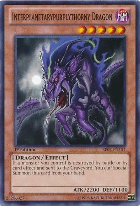 Interplanetarypurplythorny Dragon - BP02-EN104 - Common