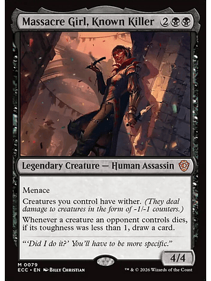 Massacre Girl, Known Killer - ECC - M