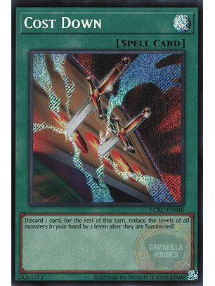 Cost Down - LCKC-EN040 - Secret Rare (Reprint) 