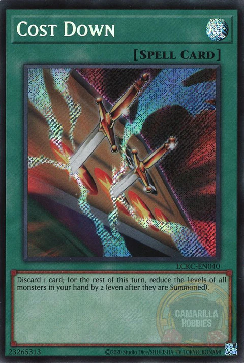 Cost Down - LCKC-EN040 - Secret Rare (Reprint) 
