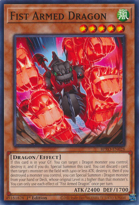 Fist Armed Dragon - BPRO-EN028 - Common 