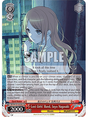 Lost Girls' Band, Soyo Nagasaki - BD/W125-E028S SR - Super Rare 