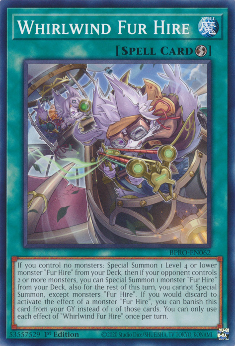 Whirlwind Fur Hire - BPRO-EN062 - Common  1