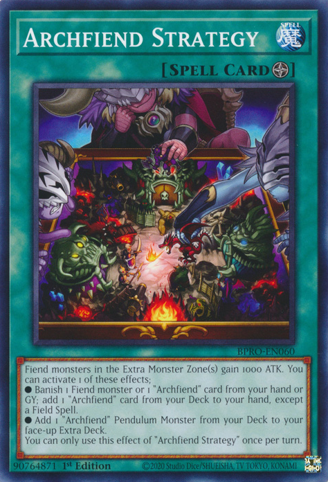 Archfiend Strategy - BPRO-EN060 - Common  1