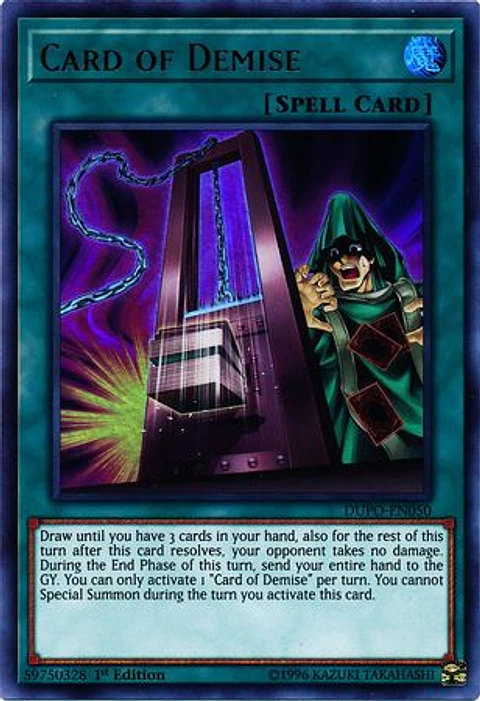 Card of Demise - DUPO-EN050 - Ultra Rare