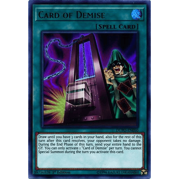 Card of Demise - DUPO-EN050 - Ultra Rare