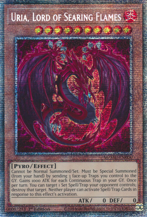 Uria, Lord of Searing Flames - MZMU-EN000 - Starlight Rare 1