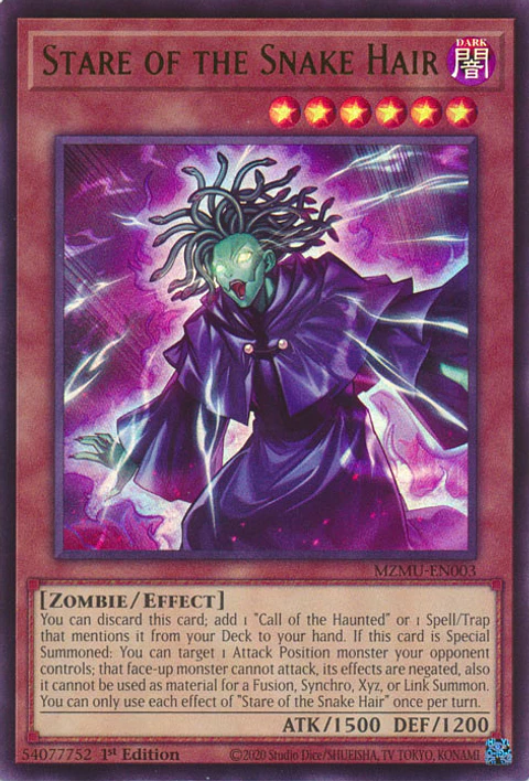 Stare of the Snake Hair - MZMU-EN003 - Ultra Rare