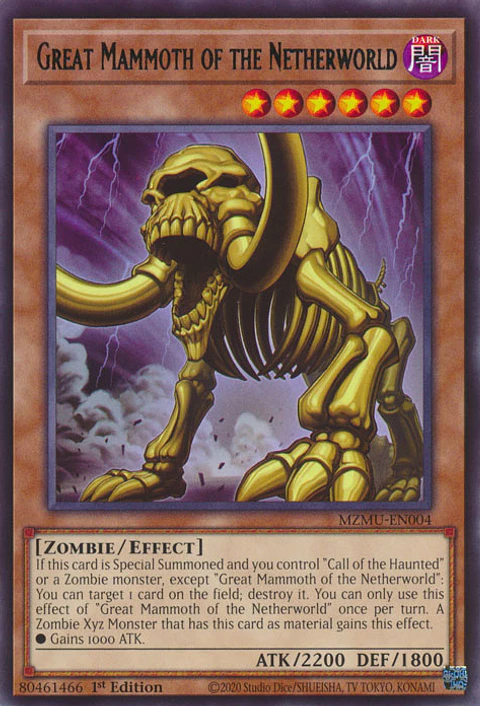 Great Mammoth of the Netherworld - MZMU-EN004 - Rare 