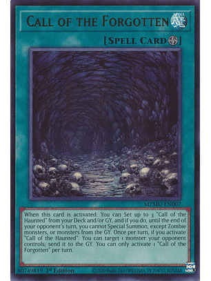 Call of the Forgotten - MZMU-EN007 - Ultra Rare