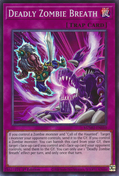 Deadly Zombie Breath - MZMU-EN010 - Super Rare 