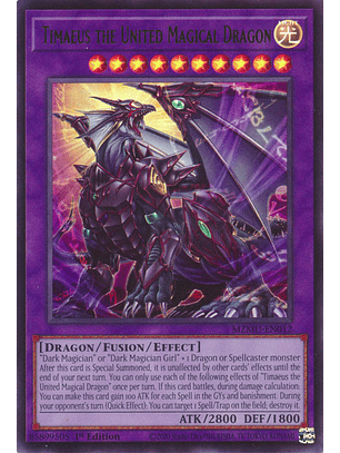 Timaeus the United Magical Dragon - MZMU-EN012 - Ultra Rare