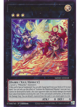 Uzuhime the Manifested Mikanko - MZMU-EN018 - Ultra Rare 