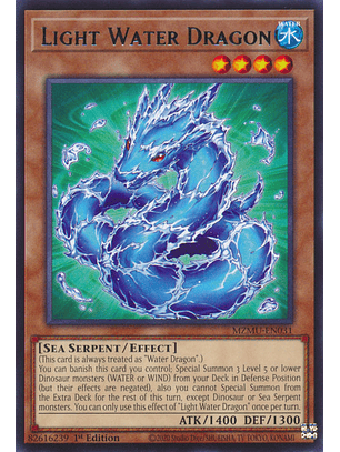 Light Water Dragon - MZMU-EN031 - Rare 