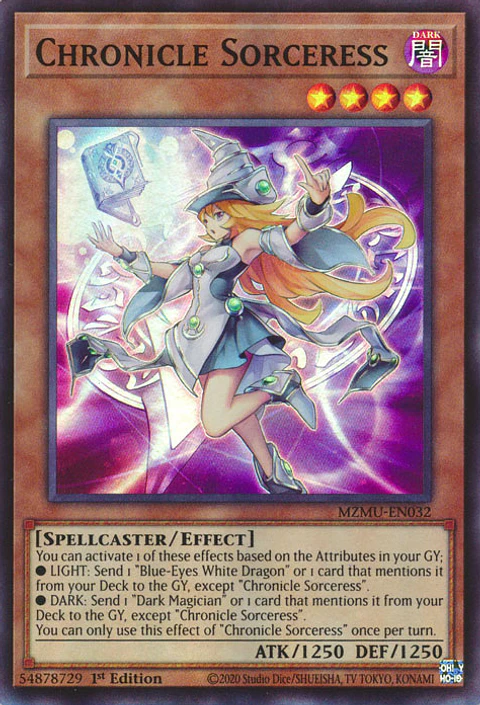 Chronicle Sorceress - MZMU-EN032 - Super Rare 