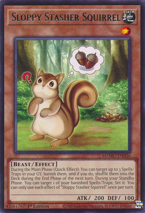 Sloppy Stasher Squirrel - MZMU-EN036 - Rare 
