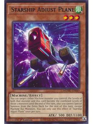 Starship Adjust Plane - MZMU-EN049 - Rare 