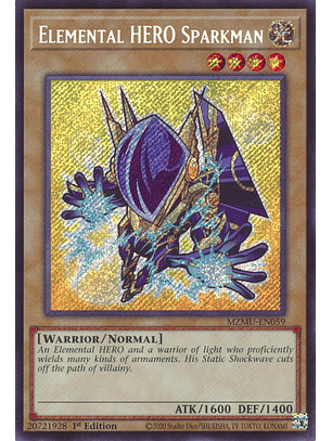 Elemental HERO Sparkman - MZMU-EN059 - Secret Rare 