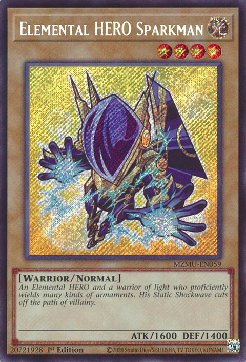 Elemental HERO Sparkman - MZMU-EN059 - Secret Rare 