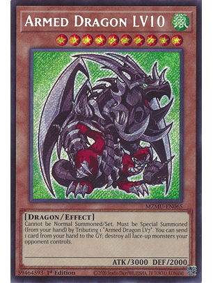 Armed Dragon LV10 - MZMU-EN065 - Secret Rare 