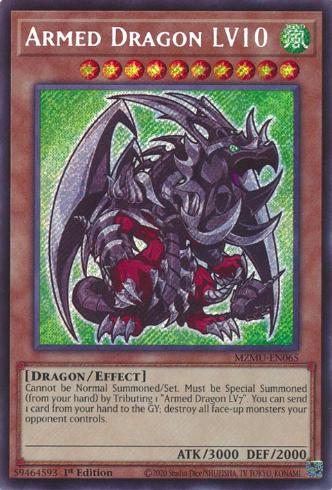 Armed Dragon LV10 - MZMU-EN065 - Secret Rare 