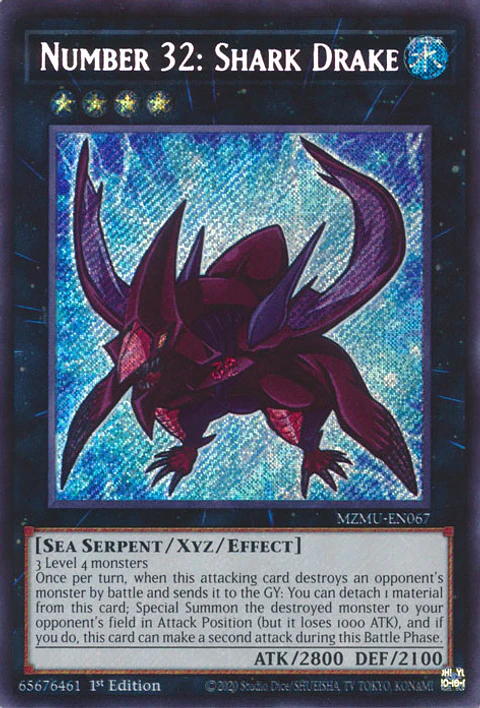 Number 32: Shark Drake - MZMU-EN067 - Secret Rare 