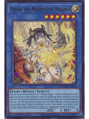 Ohime the Manifested Mikanko - MZMU-EN073 - Ultra Rare 