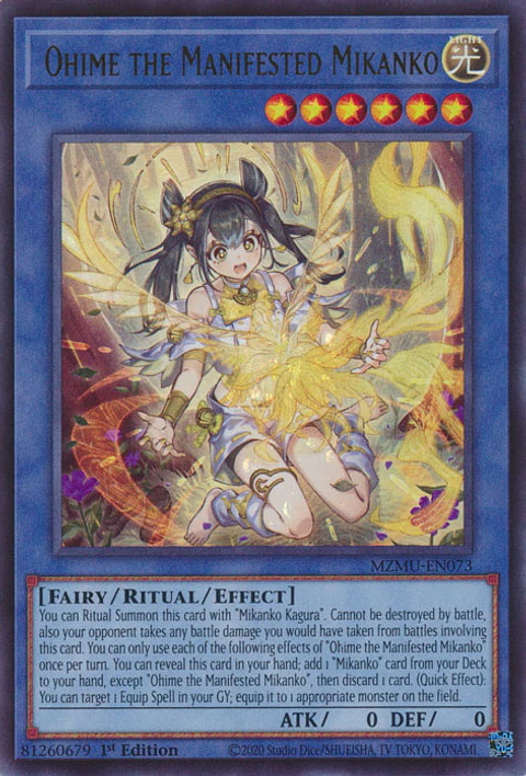 Ohime the Manifested Mikanko - MZMU-EN073 - Ultra Rare 