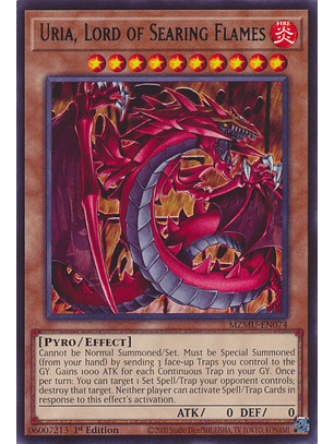 Uria, Lord of Searing Flames - MZMU-EN074 - Rare 