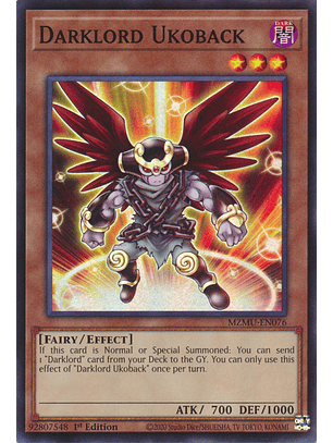 Darklord Ukoback - MZMU-EN076 - Super Rare 
