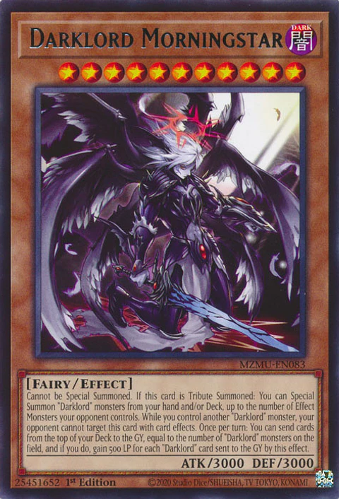 Darklord Morningstar - MZMU-EN083 - Rare 