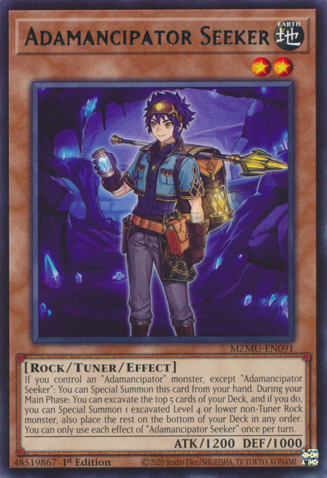Adamancipator Seeker - MZMU-EN091 - Rare  1