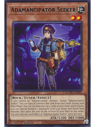 Adamancipator Seeker - MZMU-EN091 - Rare 