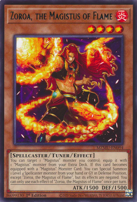Zoroa, the Magistus of Flame - MZMU-EN094 - Rare 