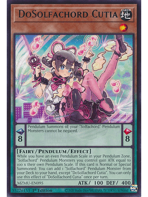 DoSolfachord Cutia - MZMU-EN095 - Rare 