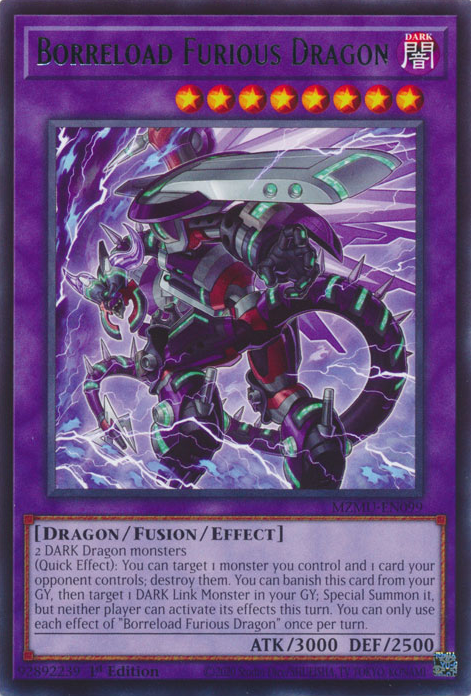 Borreload Furious Dragon - MZMU-EN099 - Rare  1