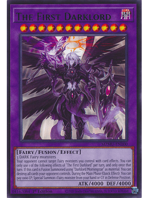 The First Darklord - MZMU-EN100 - Rare 