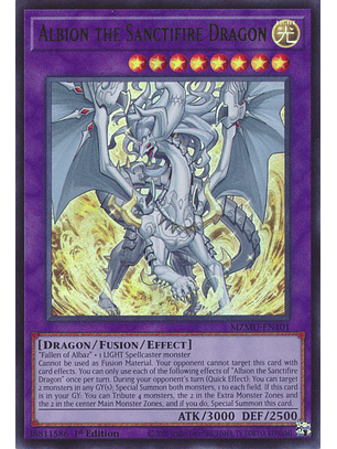 Albion the Sanctifire Dragon - MZMU-EN101 - Ultra Rare 