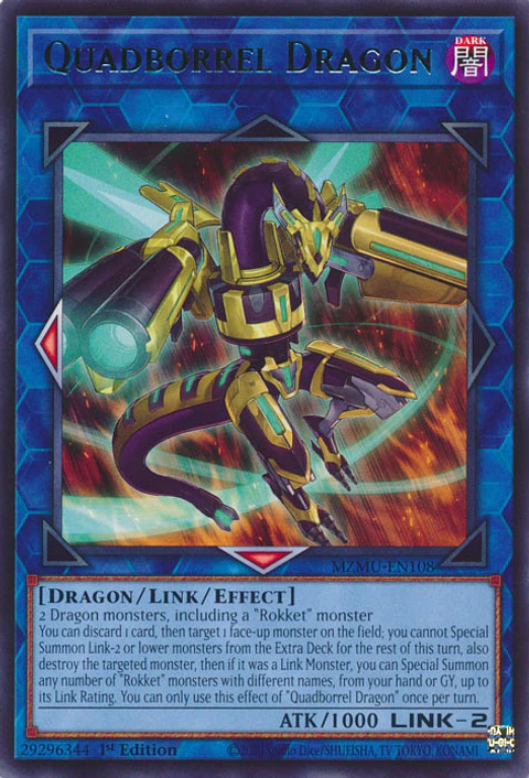 Quadborrel Dragon - MZMU-EN108 - Rare 