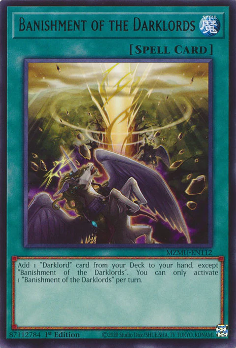 Banishment of the Darklords - MZMU-EN112 - Rare 