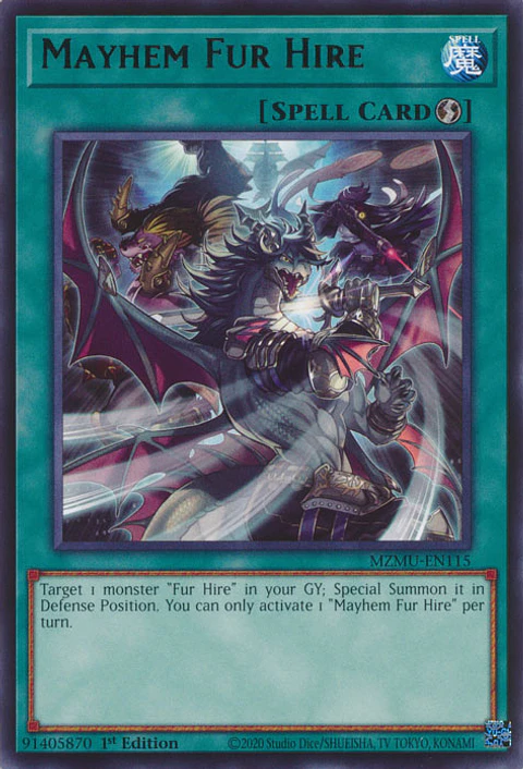 Mayhem Fur Hire - MZMU-EN115 - Rare 