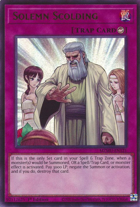 Solemn Scolding - MZMU-EN121 - Ultra Rare 